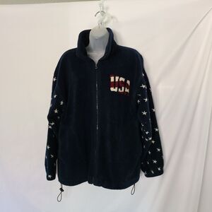 Bear Ridge Outfitters American Flag Fleece Jacket‎